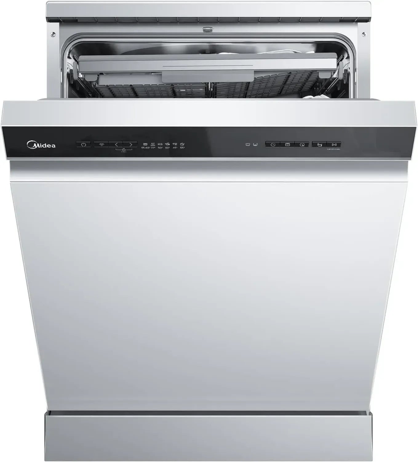 Midea 60cm Geschirrspüler, 14 Maßgedecke, 8 Programme, WLAN, Leise 42 dB, Hygienepflege+