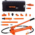 VEVOR 10T Hydraulischer Wagenheber mit Luftpumpe, Rot, Höhenverstellung 135 mm, Inklusive Verlängerungsstangen 100/195 /300/500 mm, Elektrostatik-Pulverbeschichtung