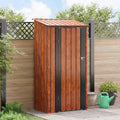 Metallgerätehaus Braun 103 x 74 x 200 cm für Garten und Außenbereich