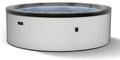 Tragbarer Whirlpool für 6 Personen - Schnelle Erwärmung, Robust und Leicht Aufzubauen, Graphitgrau