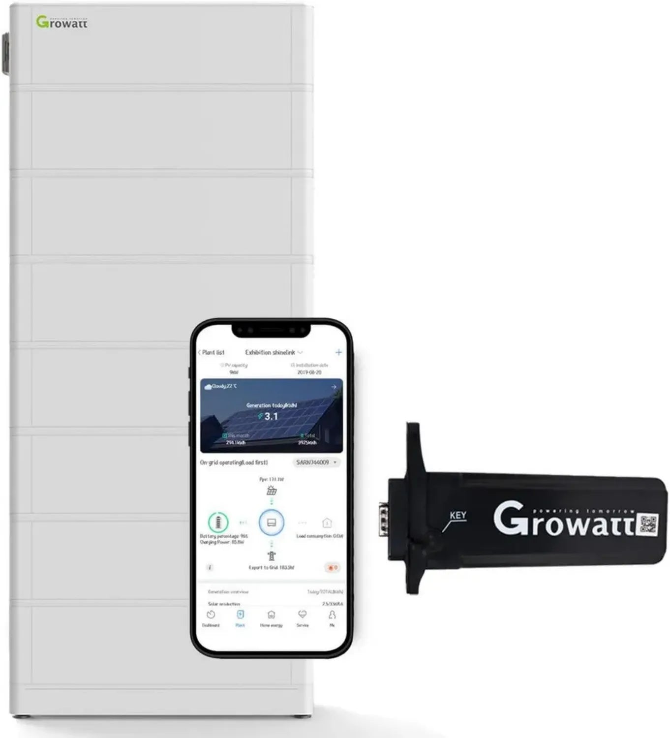 GROWATT ARK 17.9kWh Hochvolt-Solarspeicher-Set, SPH TL3-BH-UP Serie, Steuerfrei