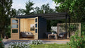 Modulares Gartenhaus Hollywood in Anthrazit mit Erweiterungsoption