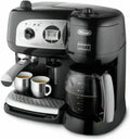 De'Longhi 2-in-1 Espresso- und Kaffeemaschine mit Pumpe, Schwarz, 38x24x35 cm